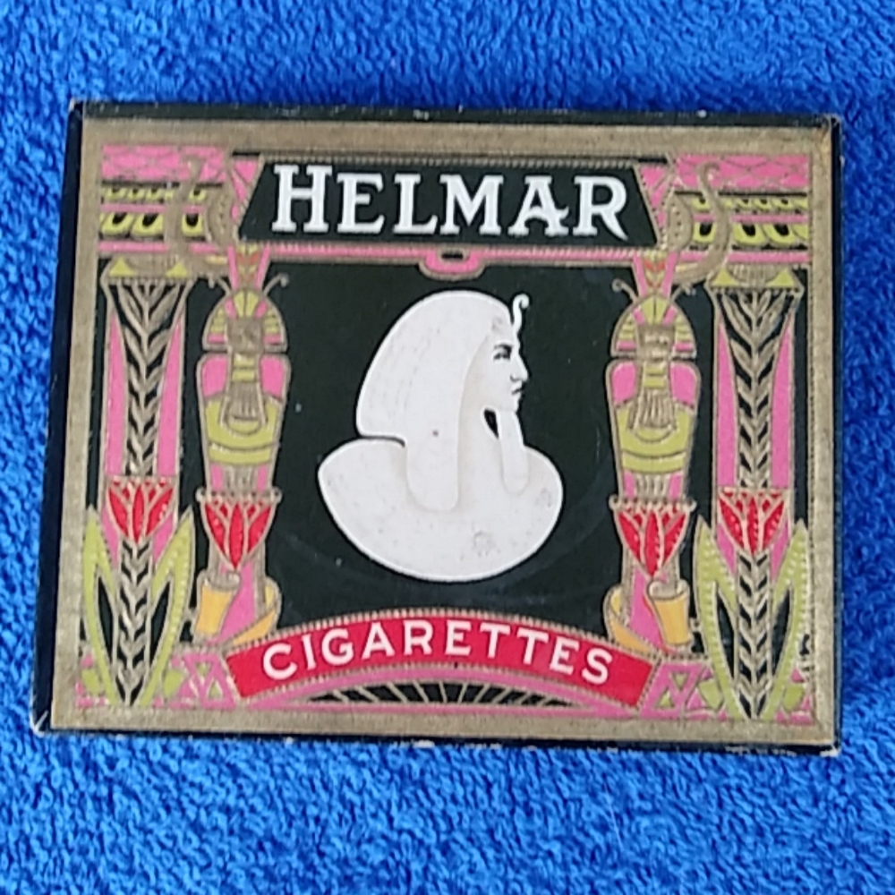 Antique 1910 - 1920 Helmar cigarette box